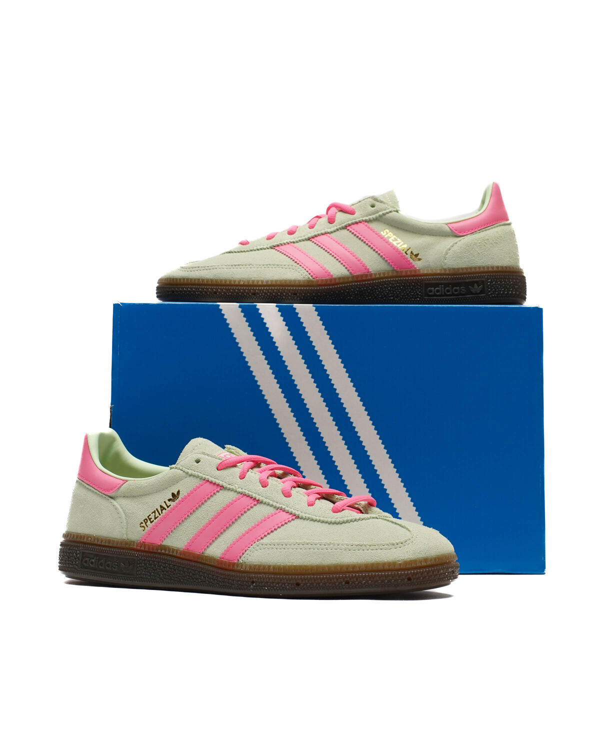 Adidas Handball Spezial Semi Green Spark / Lucid Pink - Gum - Image 6