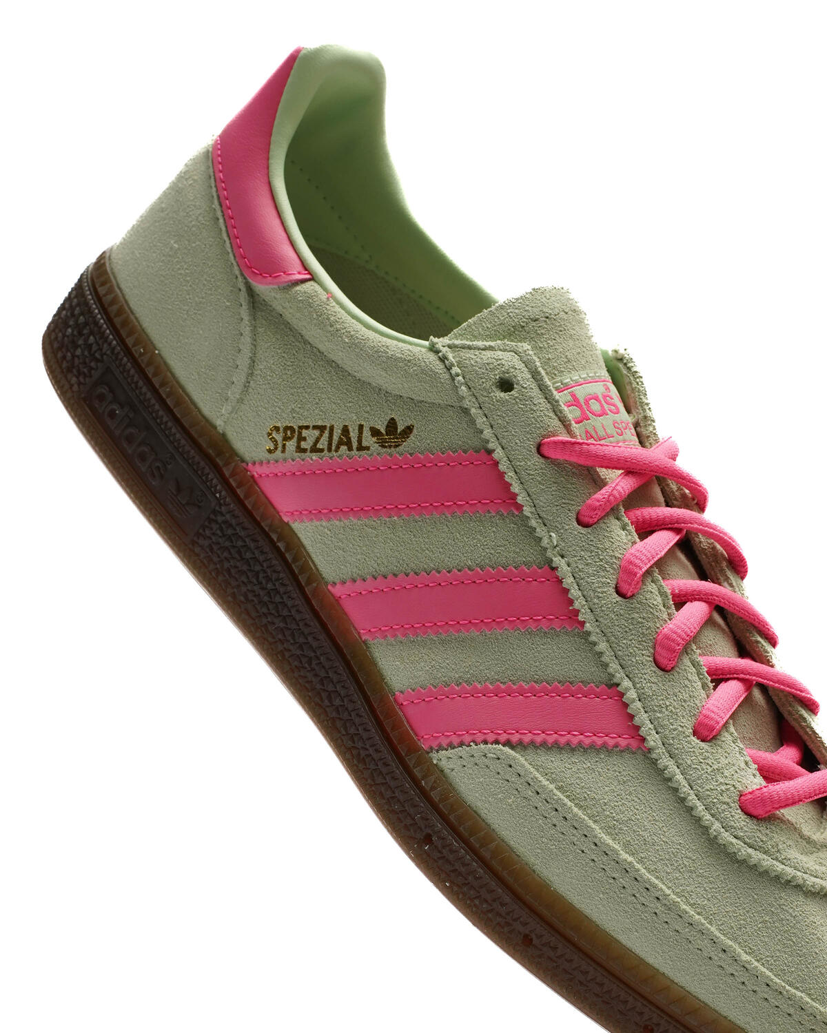 Adidas Handball Spezial Semi Green Spark / Lucid Pink - Gum - Image 7