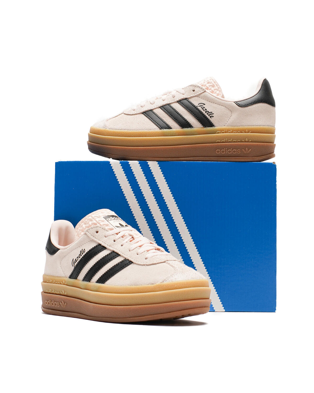 adidas gazelle silver green womens Adidas Gazelle Bold Wonder Quartz Black Gum (IE0429)