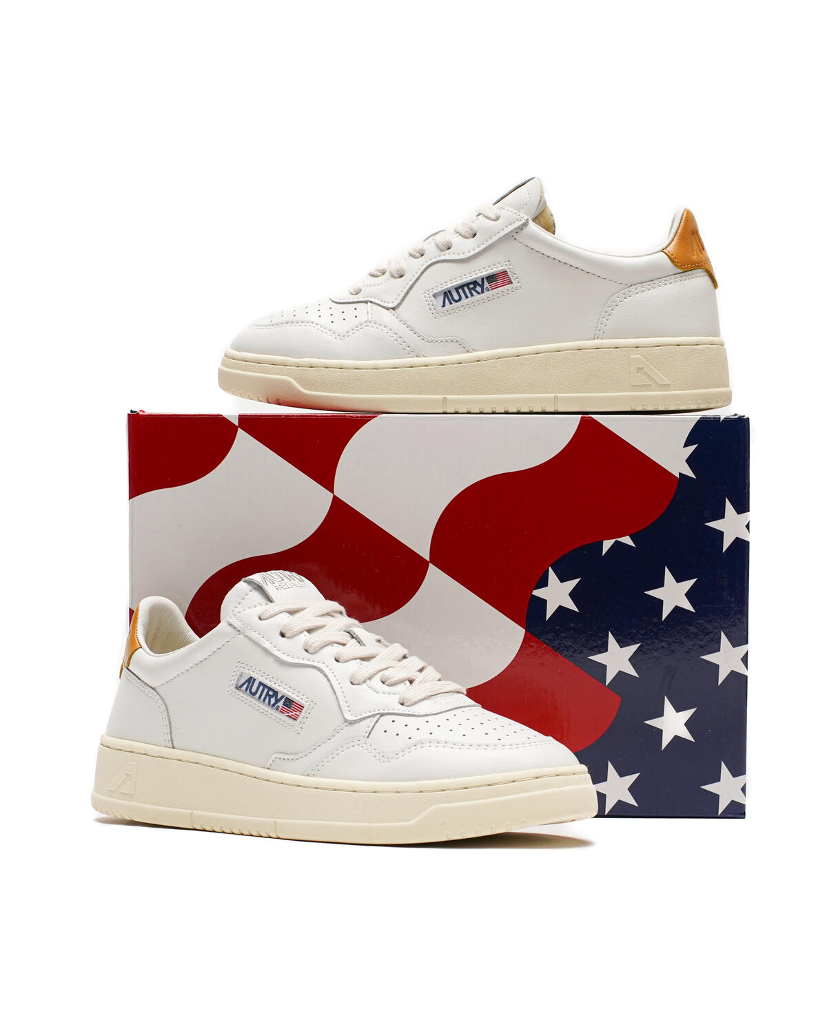 Autry Medalist W White / Honey Yellow (Women's) - Image 9