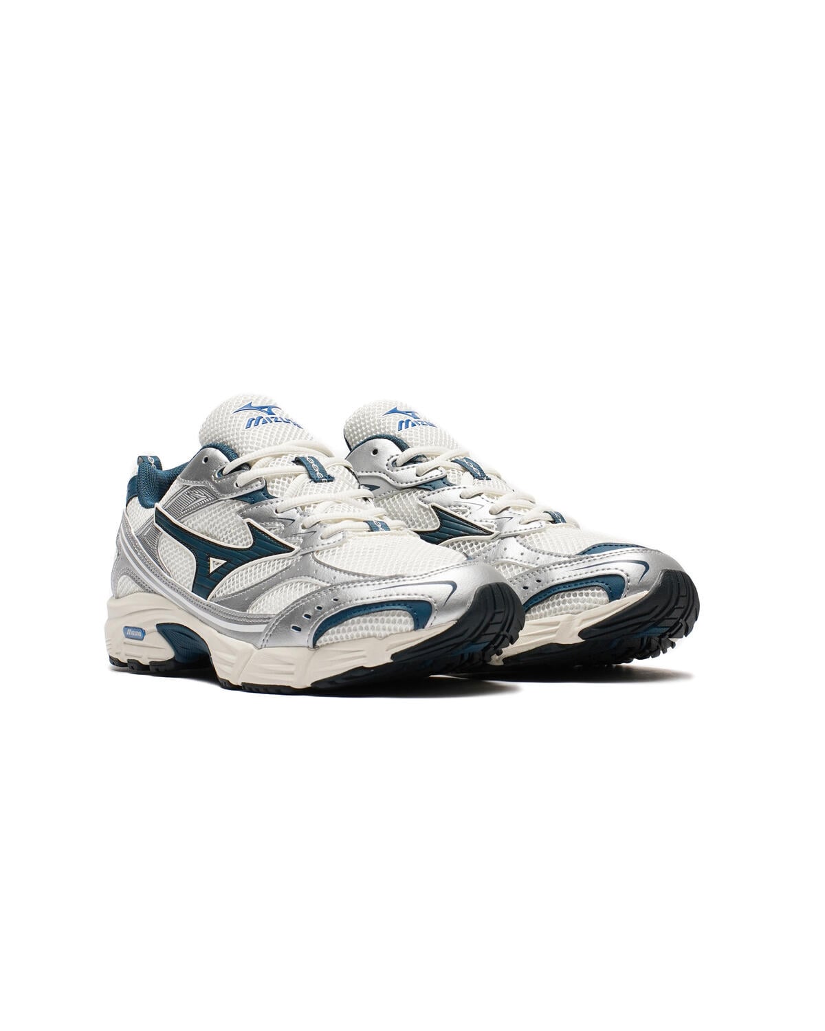 Mizuno Womens MXR Trainer Snow White / Harbour Mist / Silver - Image 9