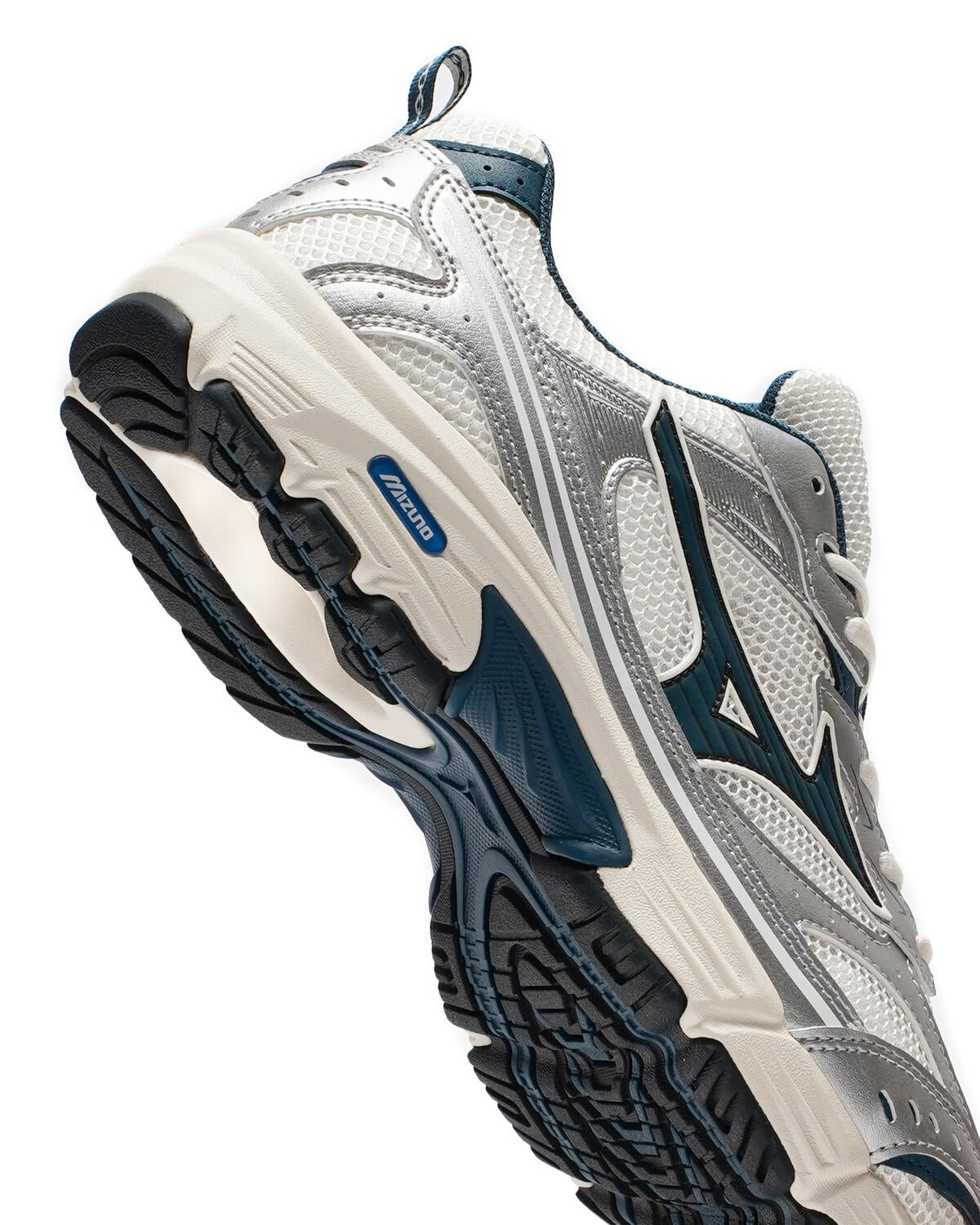 Mizuno Womens MXR Trainer Snow White / Harbour Mist / Silver - Image 13