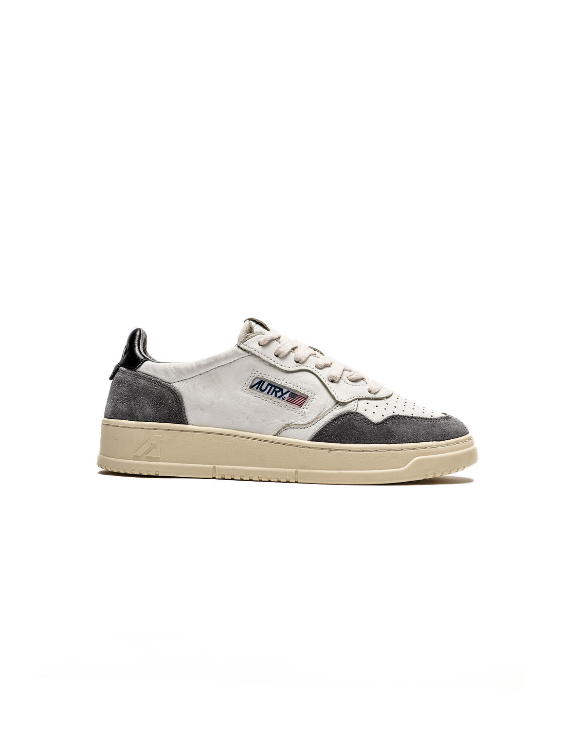 Autry Medalist Low Goat / Suede Grey / White - Image 2