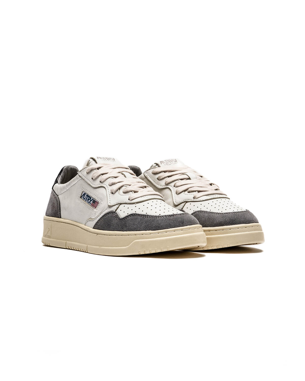 Autry Medalist Low Goat / Suede Grey / White - Image 3