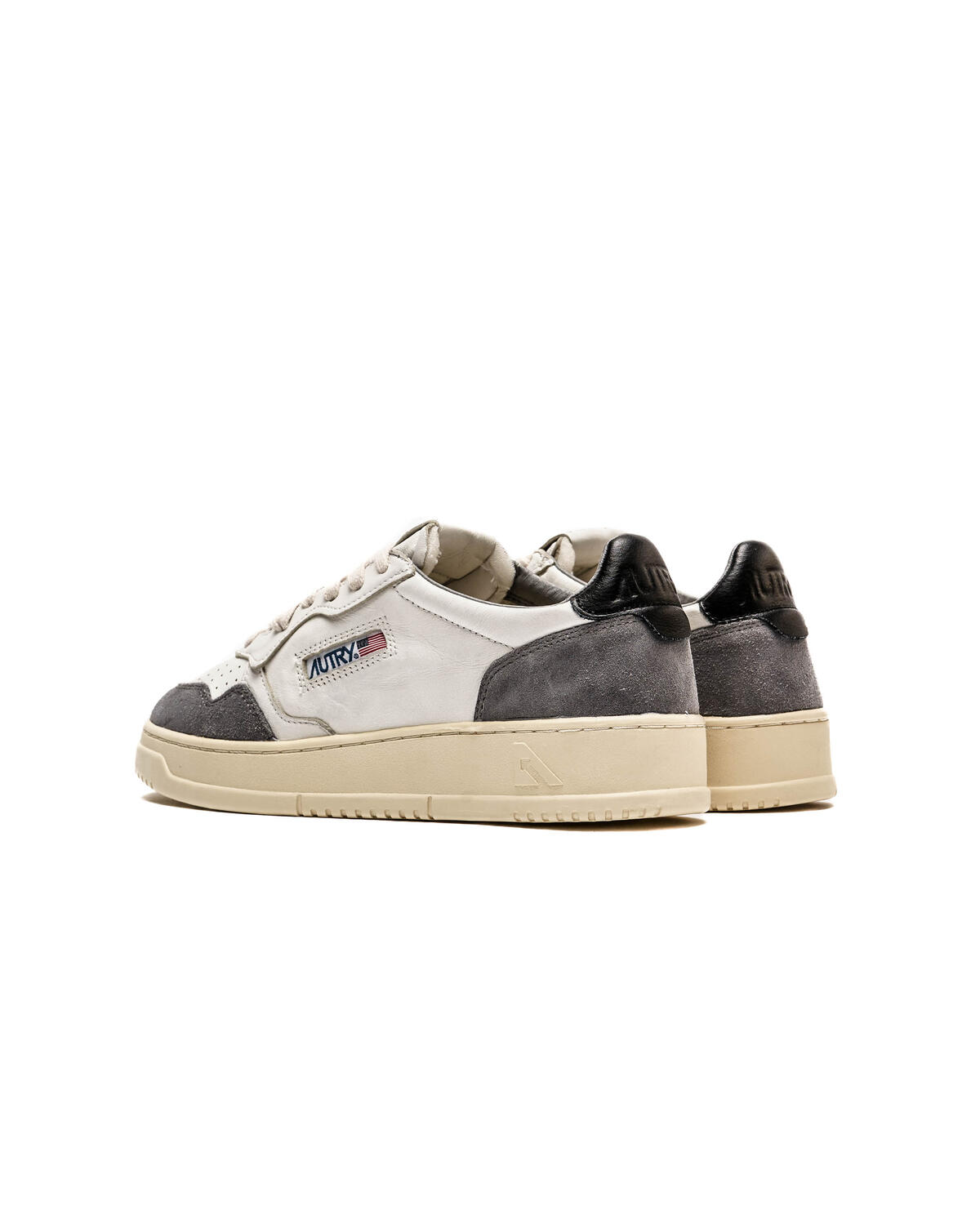 Autry Medalist Low Goat / Suede Grey / White - Image 4