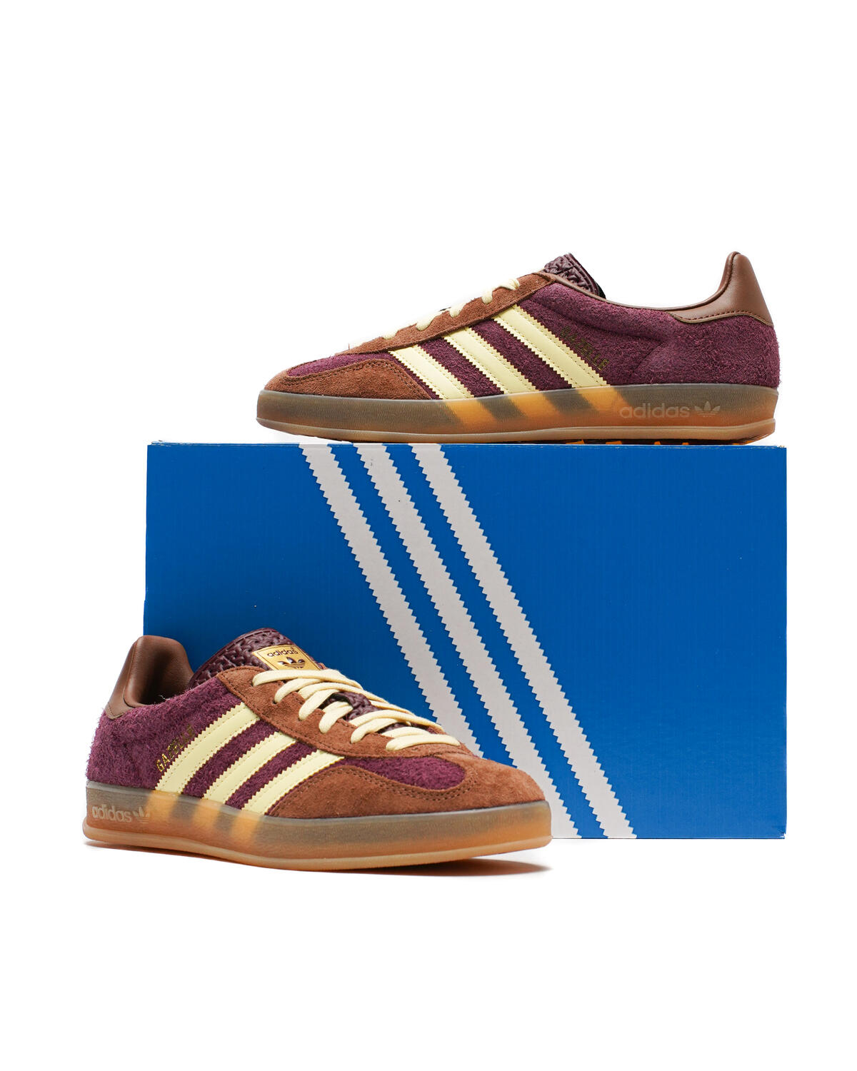 Adidas Gazelle Indoor Maroon/Almost Yellow/Preloved Brown - Image 6