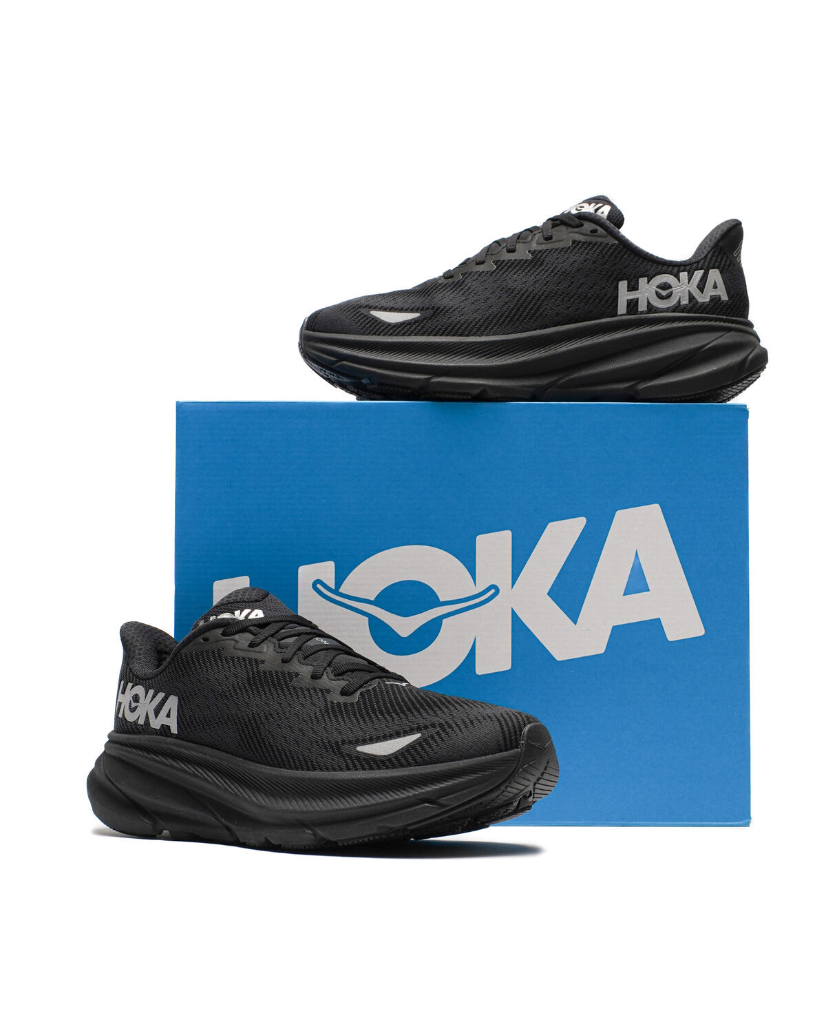 Hoka One One Clifton 9 GTX Men\'s Black Gore-Tex Shoes Size 8D 1141470F BBLC Men main image 2