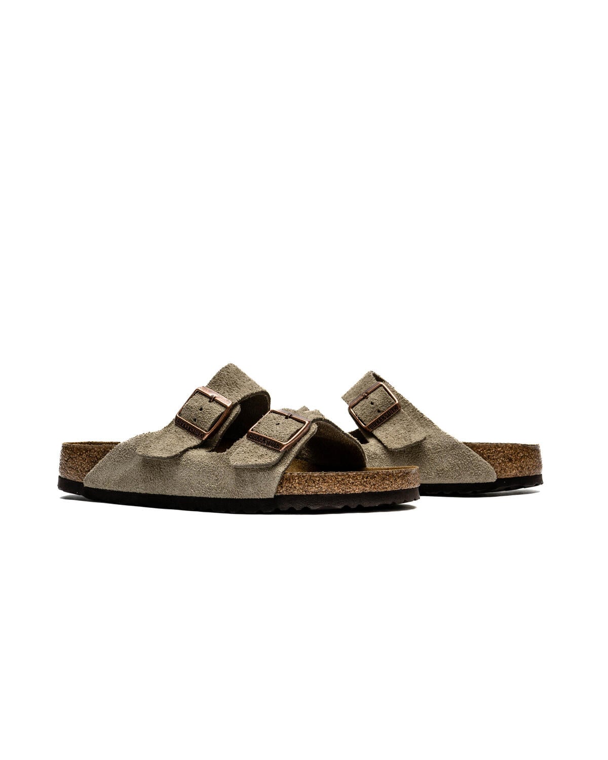 Birkenstock Arizona Sandals Mens Size 11 Taupe Suede Leather Made in Germany 44‎ Birkenstock | Arizona Soft Footbed for Men | Bellerose main image 3