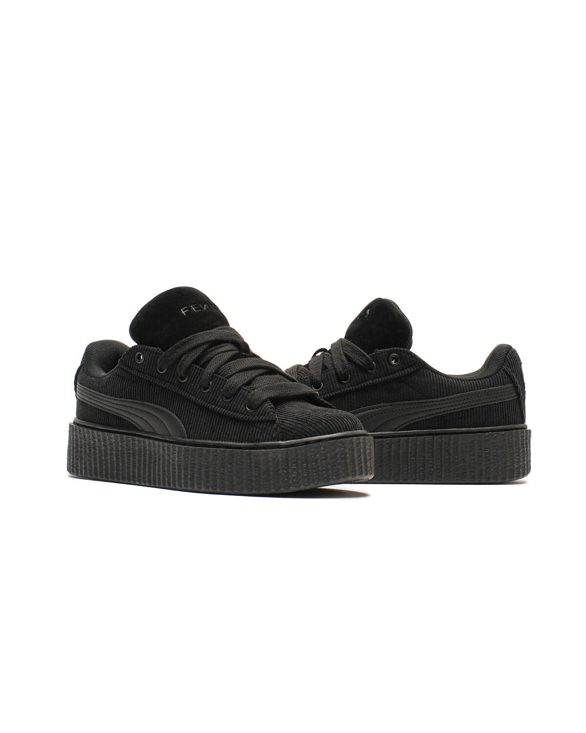 adidas gazelle silver green womens TUK-A3404 Black & White Canvas Lace-Up Creeper Sneaker