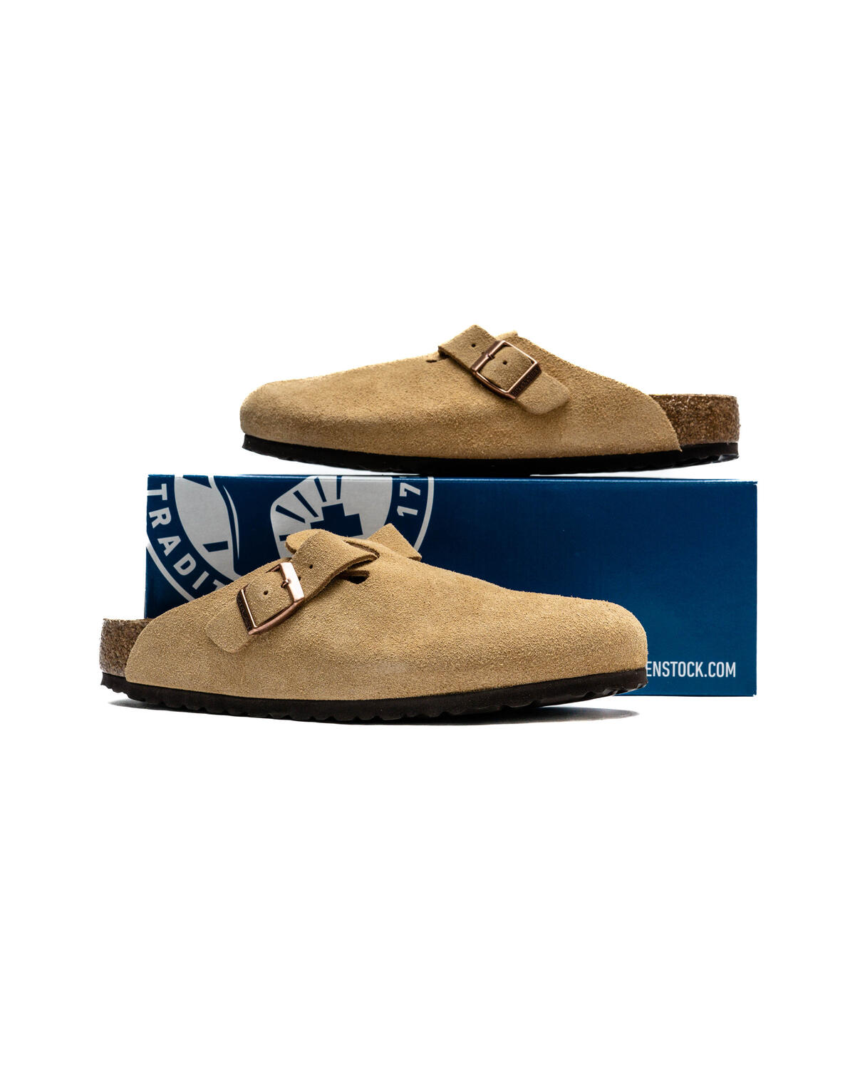 Birkenstock Boston Suede Latte Cream - Image 6