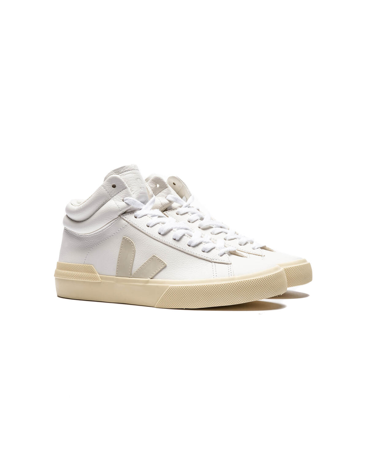 VEJA Minotaur Chromefree Leather Extra White / Pierre - Butter (Women's) - Image 3