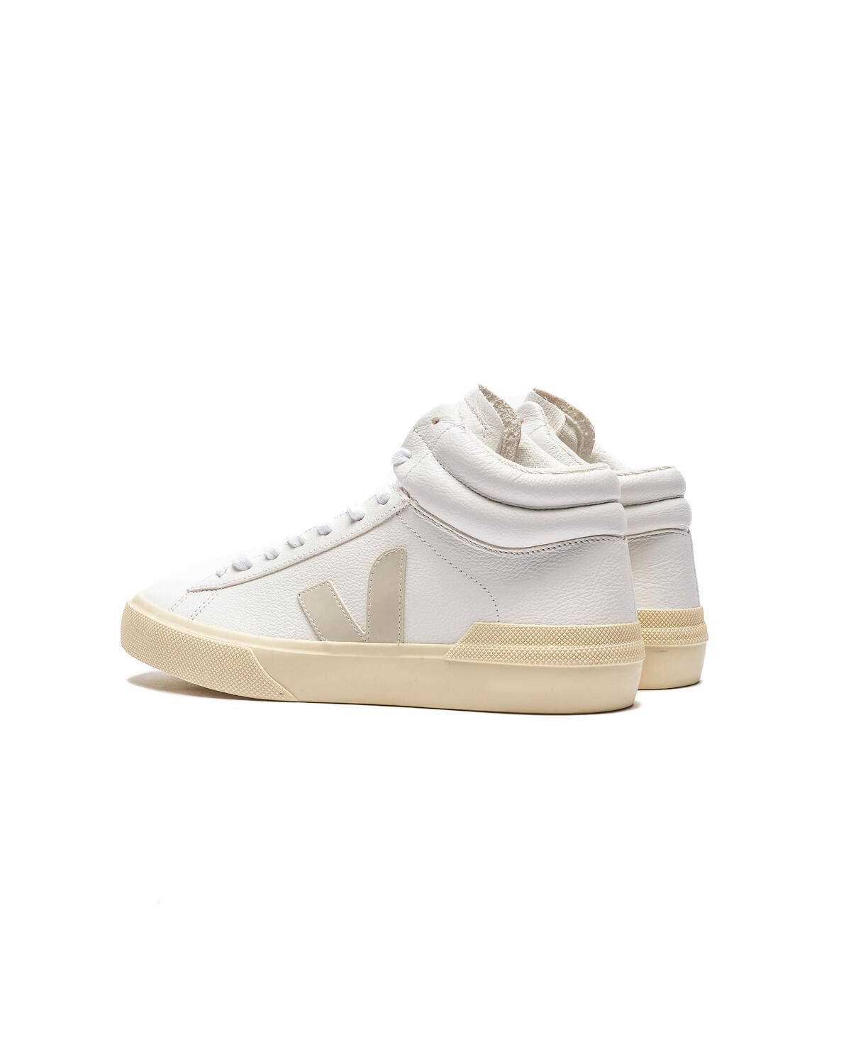VEJA Minotaur Chromefree Leather Extra White / Pierre - Butter (Women's) - Image 4