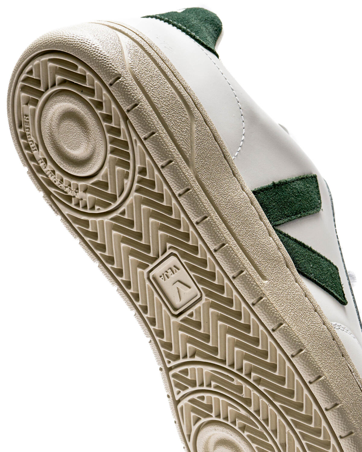V-12 Leather Men Sneaker in White Cyprus - Image 11