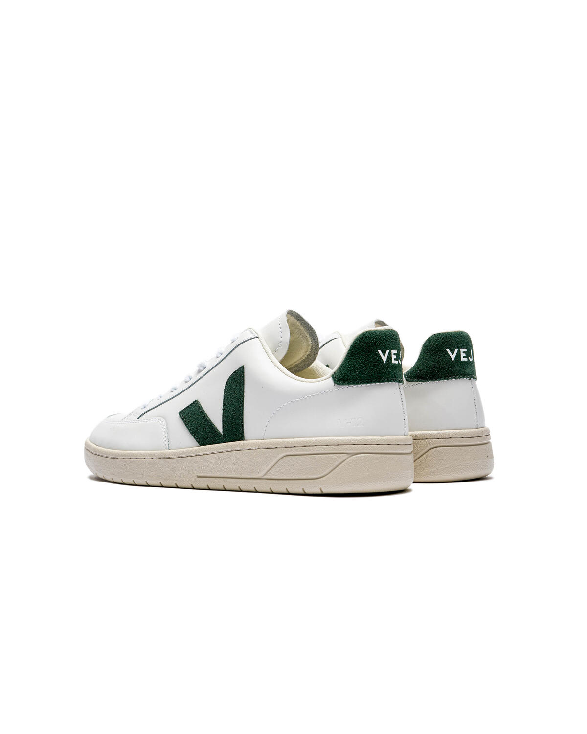 V-12 Leather Men Sneaker in White Cyprus - Image 8