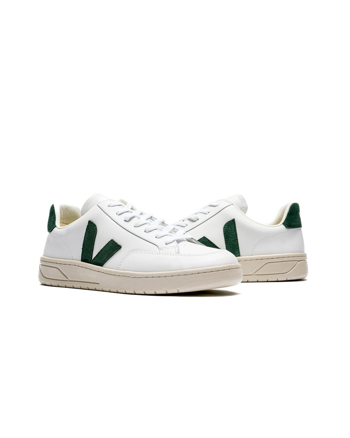 V-12 Leather Men Sneaker in White Cyprus - Image 9