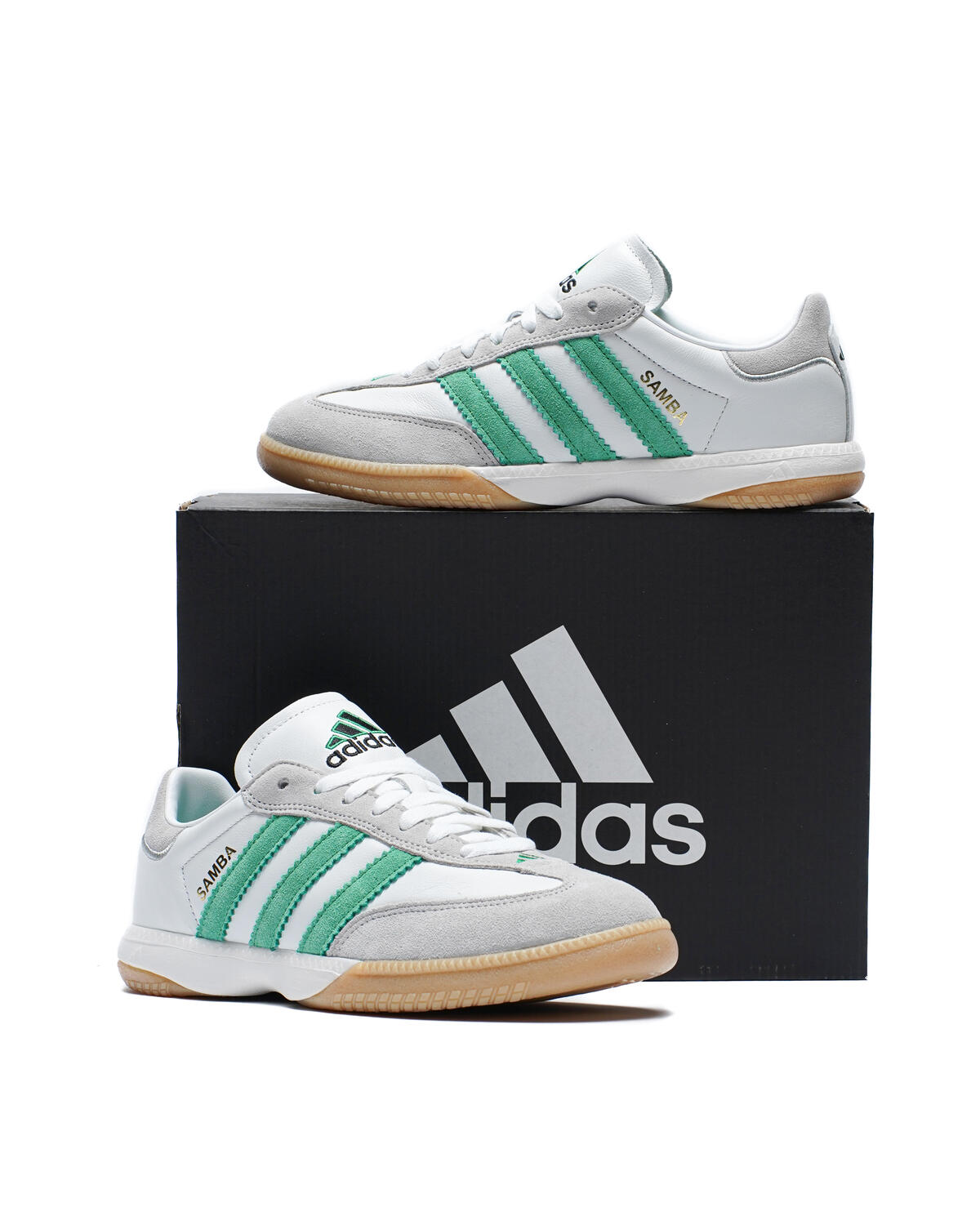 adidas Originals Samba Mn Ftwr White / Green (Women's) - Image 26