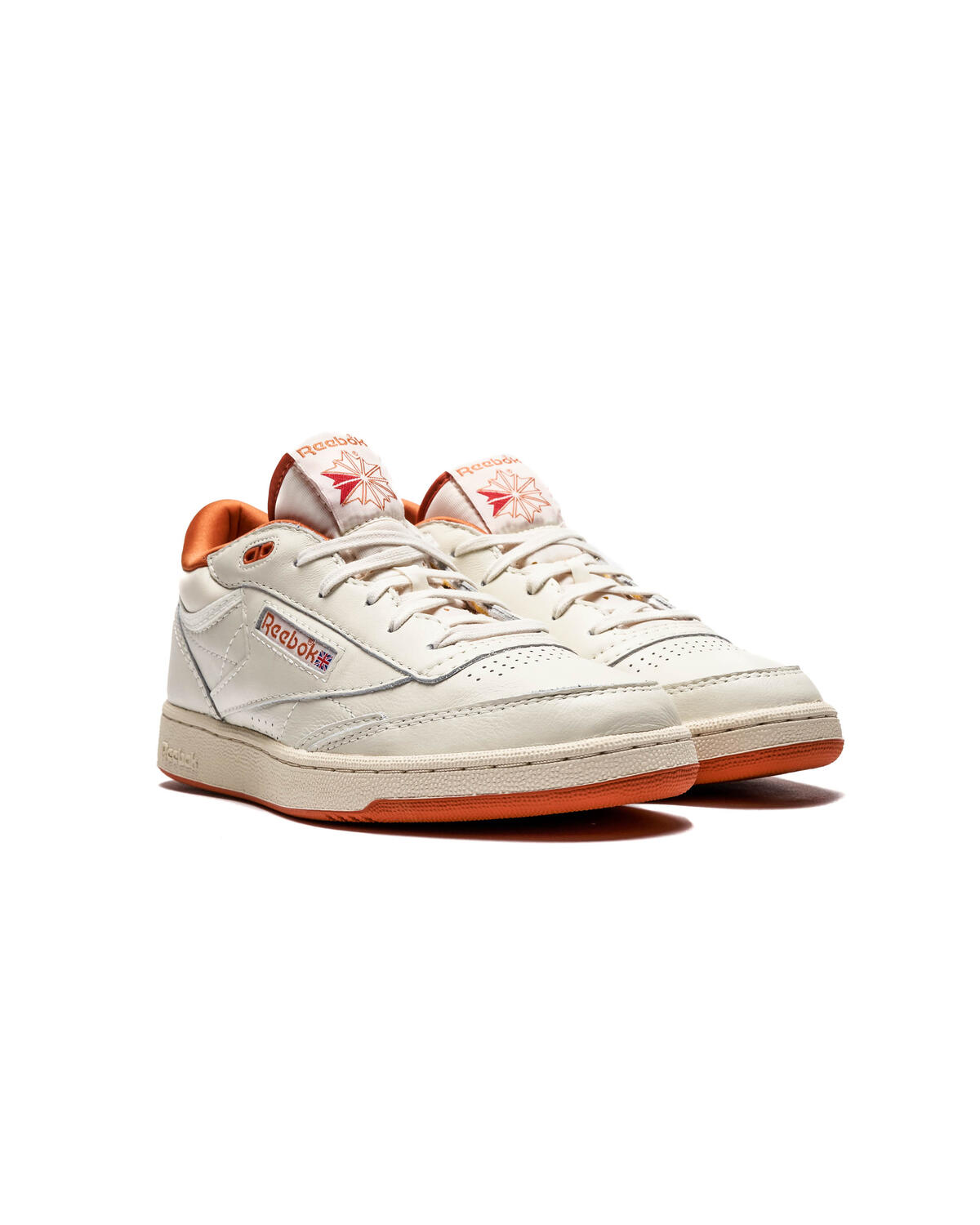 Reebok Club C Mid II Vintage - Chalk / Paper White / Burnt Orange - Image 7
