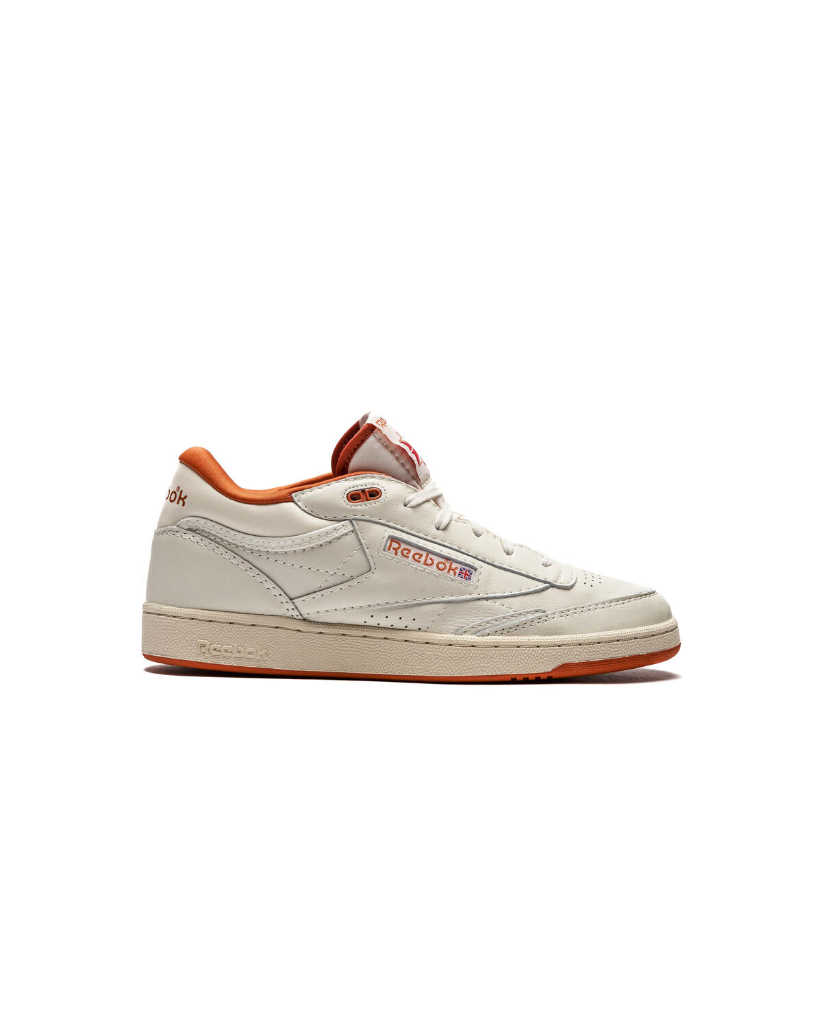 Reebok Club C Mid II Vintage - Chalk / Paper White / Burnt Orange - Image 6