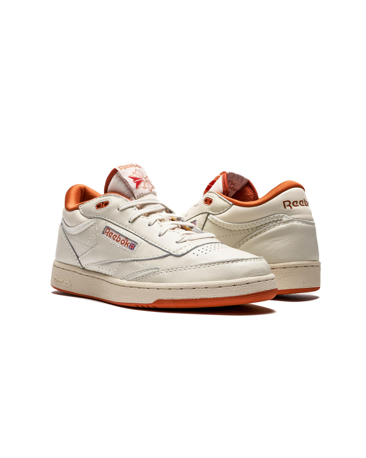 Reebok Club C Mid II Vintage - Chalk / Paper White / Burnt Orange - Image 9