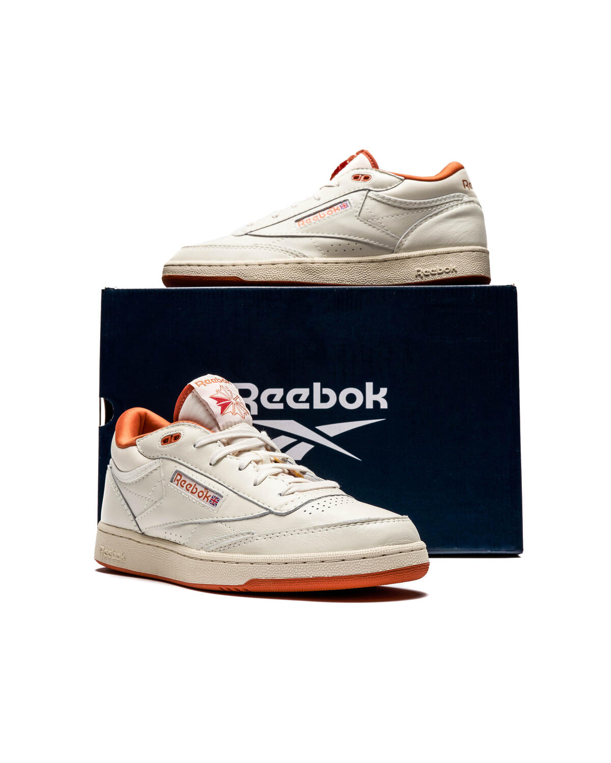 Reebok Club C Mid II Vintage - Chalk / Paper White / Burnt Orange - Image 10