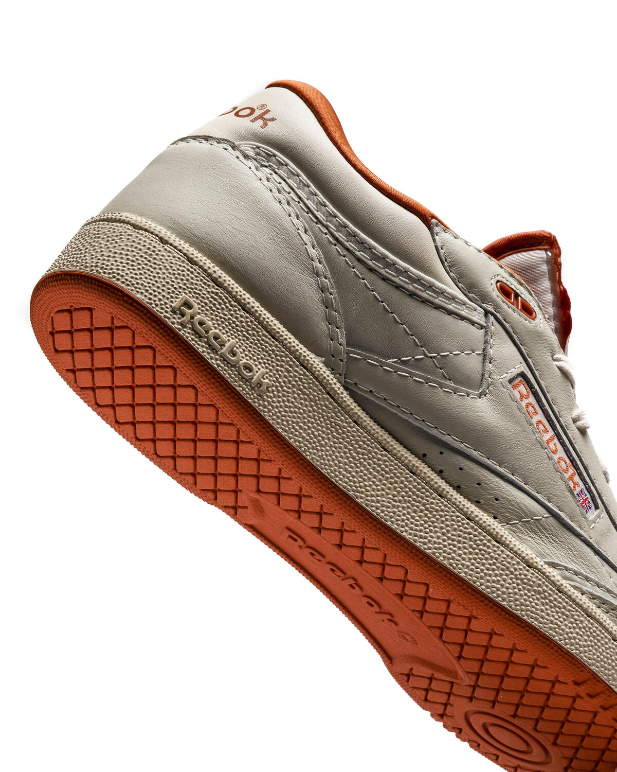 Reebok Club C Mid II Vintage - Chalk / Paper White / Burnt Orange - Image 11