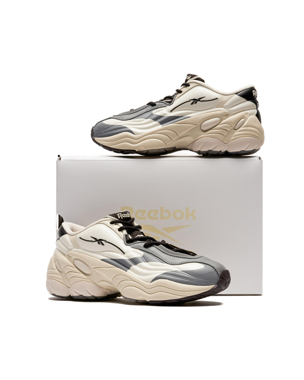 Reebok DMX Run 6 Beige / Black / Grey - Image 6