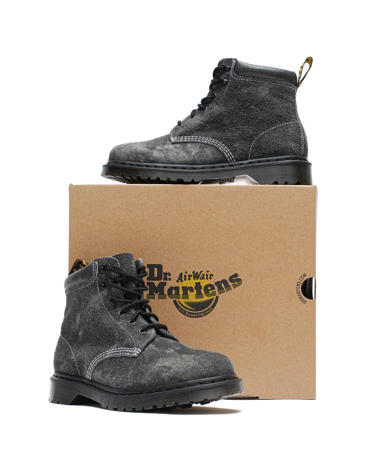 Dr. Martens 939 Stonewashed Hairy Suede GUNMETAL BLACK Men\'s 7 Women\'s 8 Boots Dr Martens 939 Indiana Women main image 4