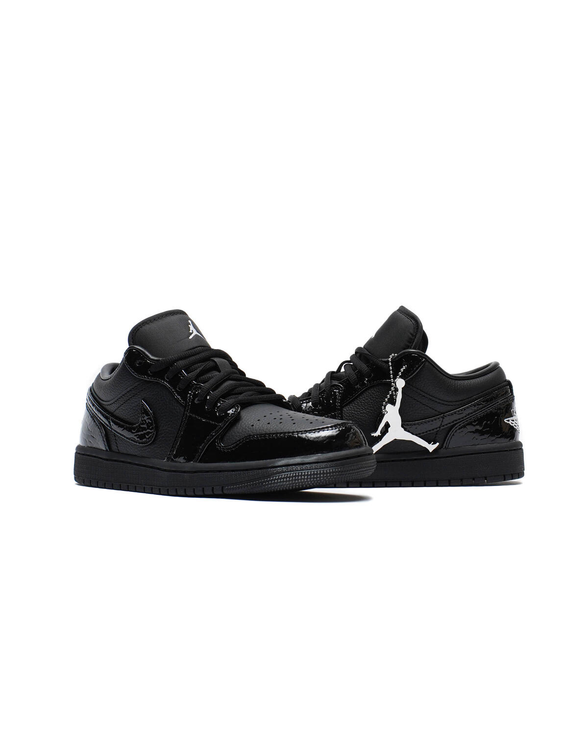 jordan 1 low black shiny