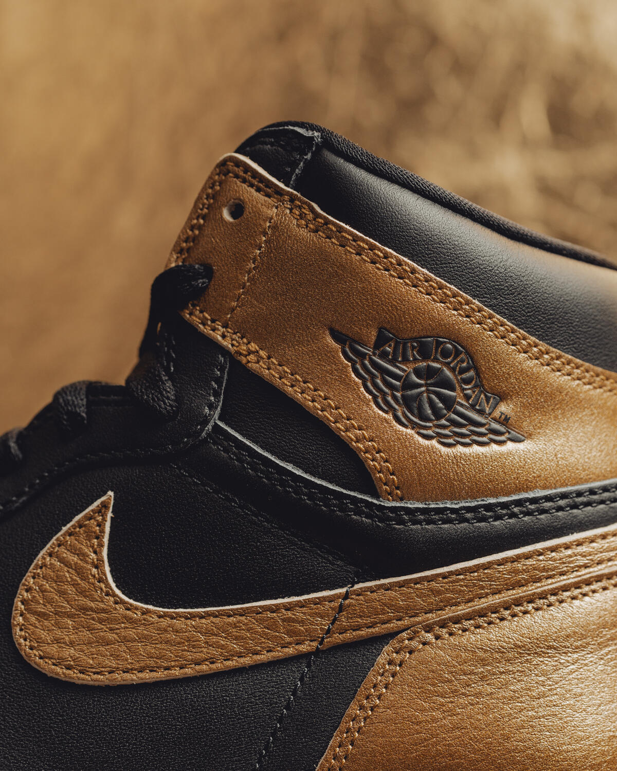 Air Jordan 1 Retro High OG Black and Gold - Image 25