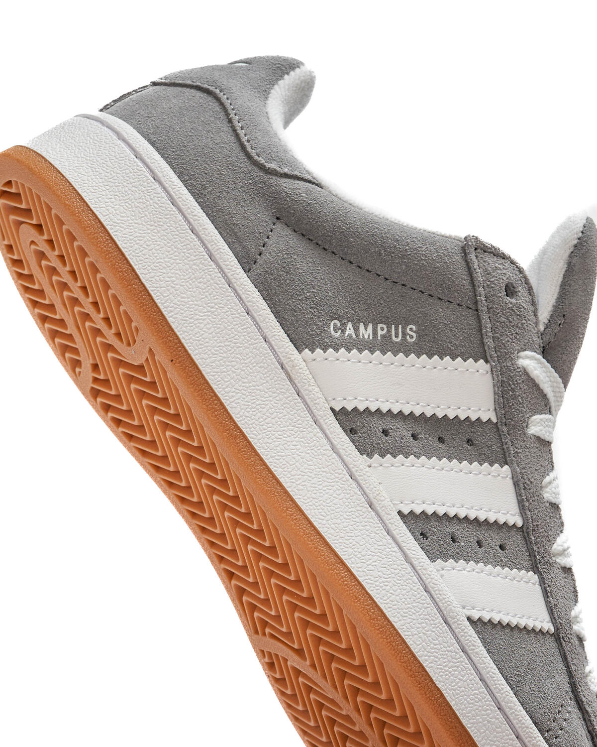 Adidas Campus Grey Three/Cloud White (GS) - Image 7