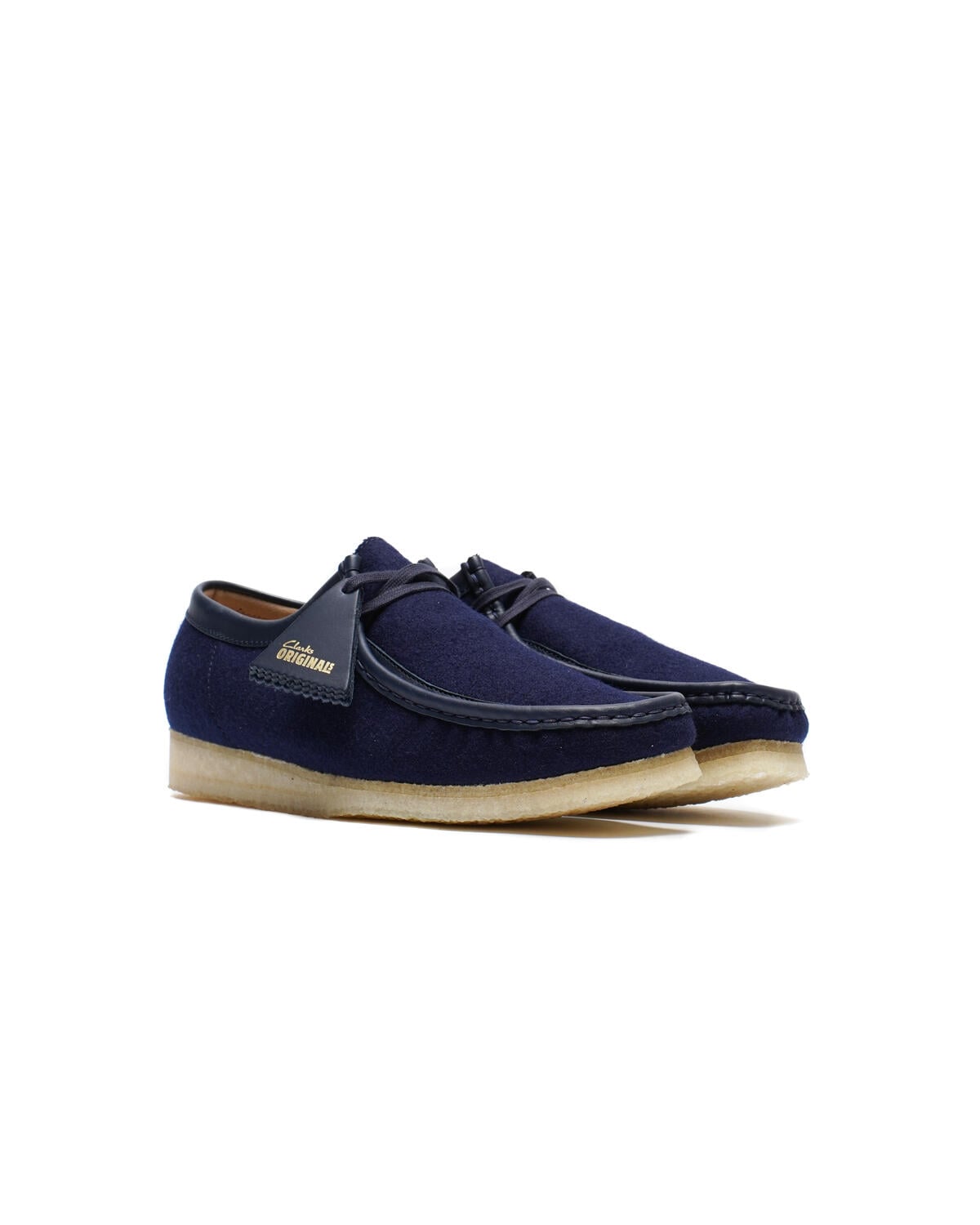 Clarks Originals Navy Suede Wallabees Wallabee Shoes | MJ Footwear main image 2