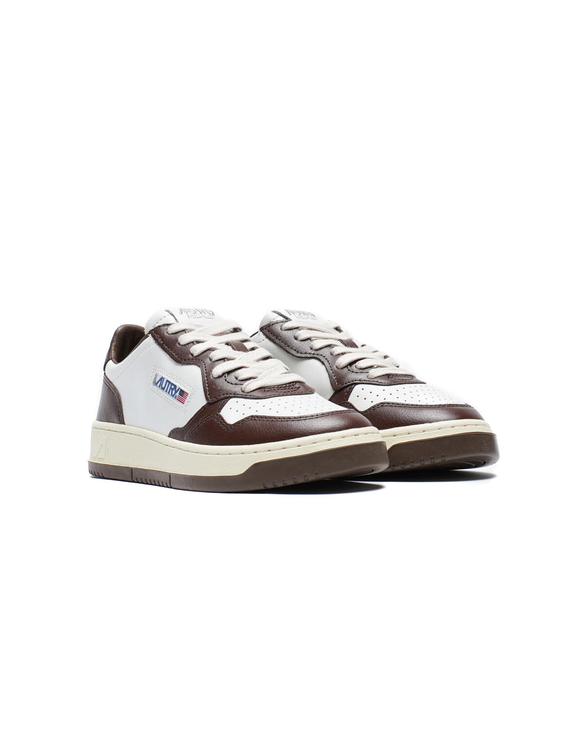 Autry Medalist Low White / Brown - Image 3