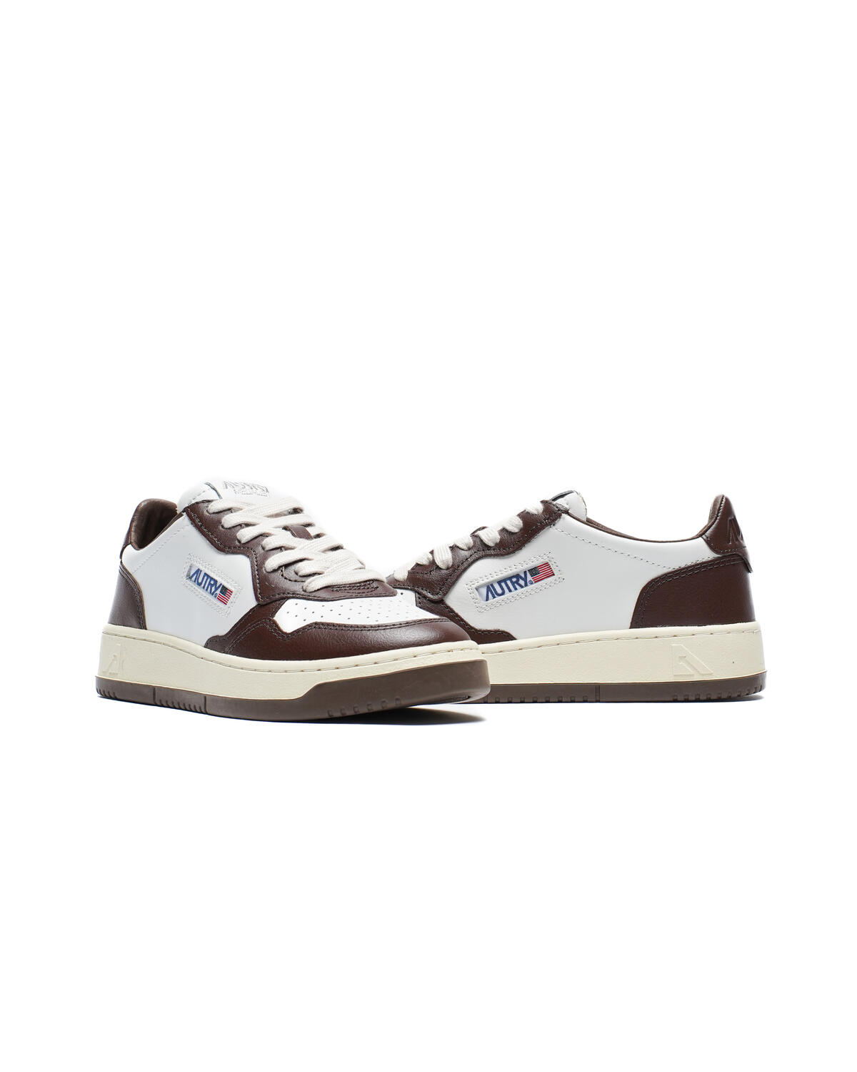 Autry Medalist Low White / Brown - Image 5