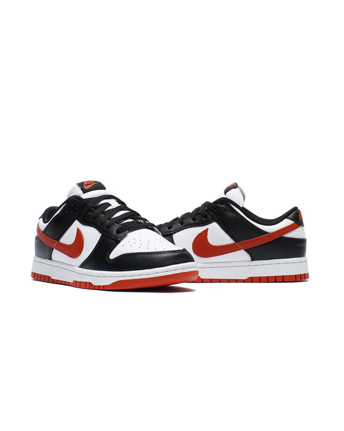 nike dunk red black white