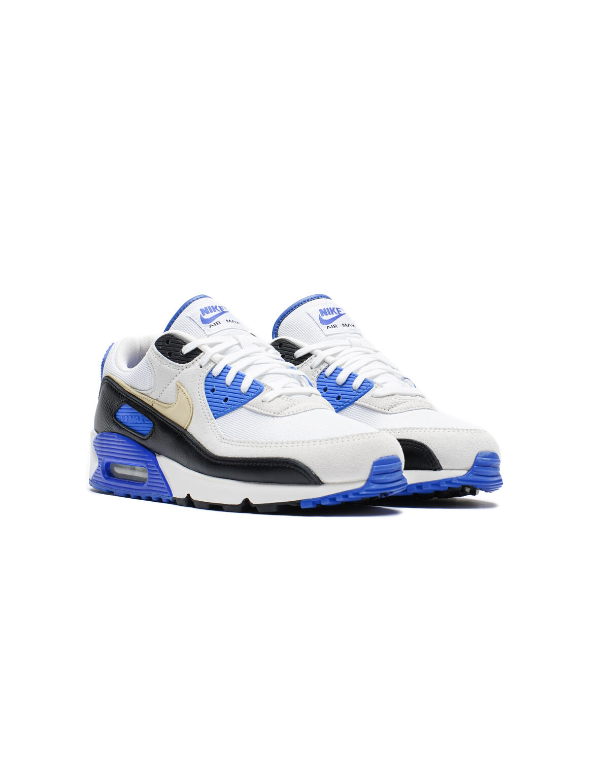 Nike Air Max 90 White / Khaki - Racer Blue - Black - Image 8