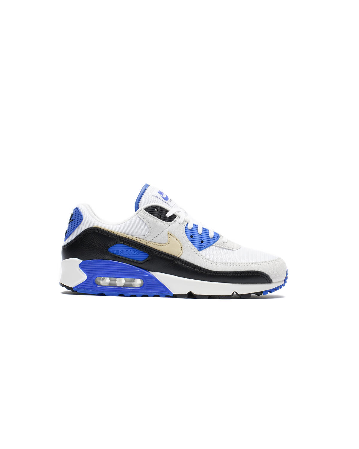 Nike Air Max 90 White / Khaki - Racer Blue - Black - Image 7