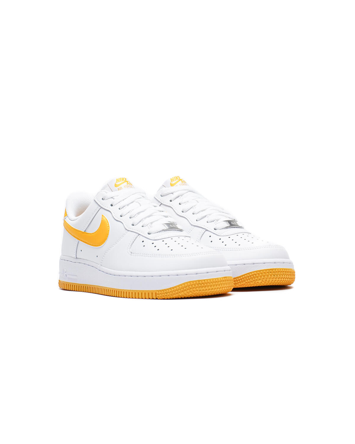 Nike Air Force 1 White / University Gold - Image 3