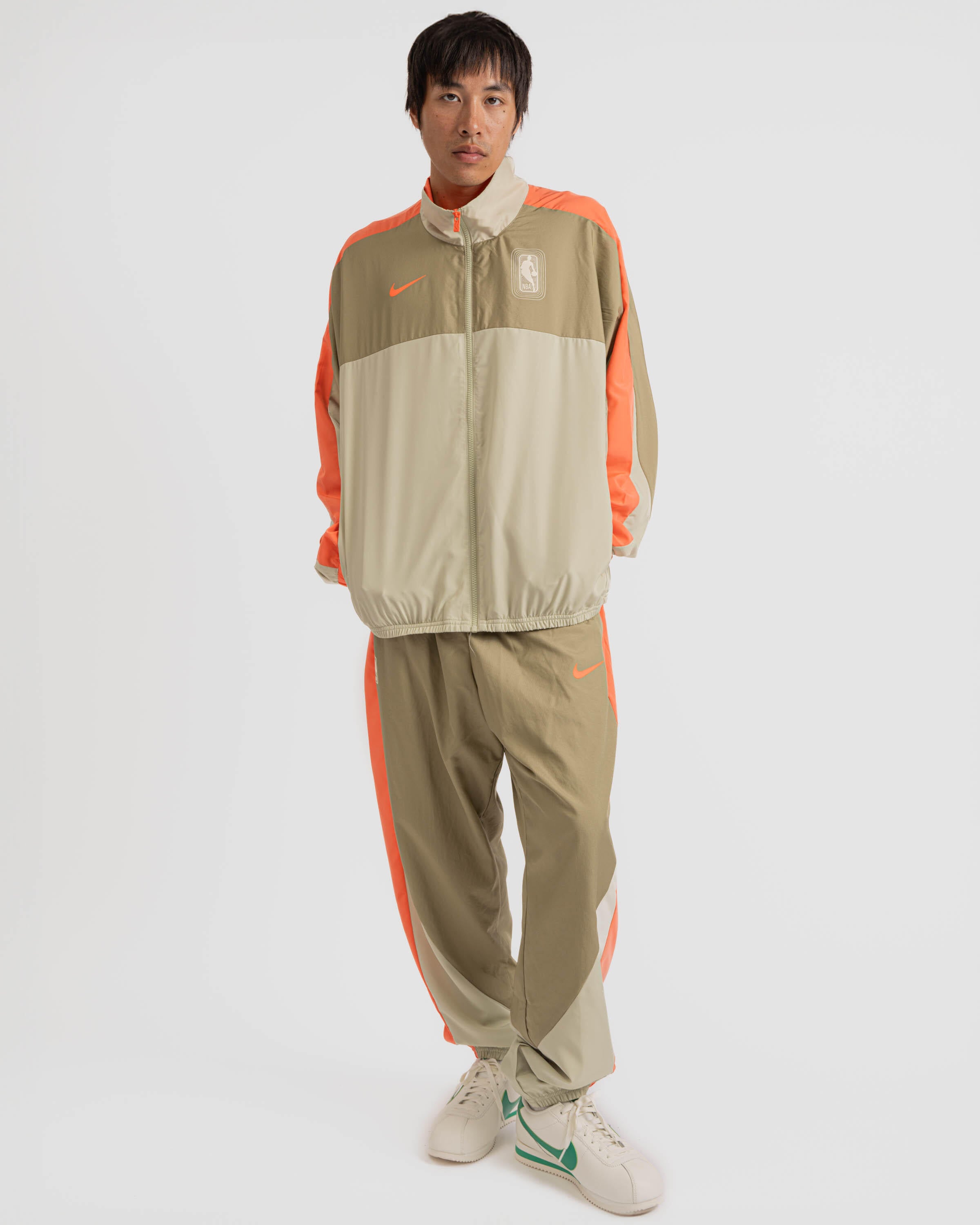 nike metallic swoosh tracksuit neutral