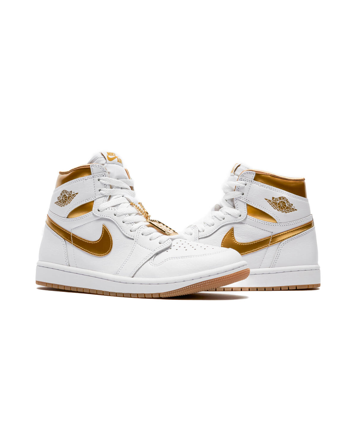 Jordan WMNS Air Jordan 1 High OG - White / Metallic Gold / Gum Light Brown - Image 17