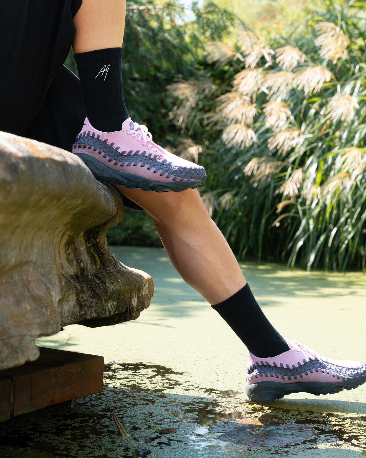 Nike Air Footscape Woven Sneakers Beyond Pink / Plum Dust (Women's) - Image 28