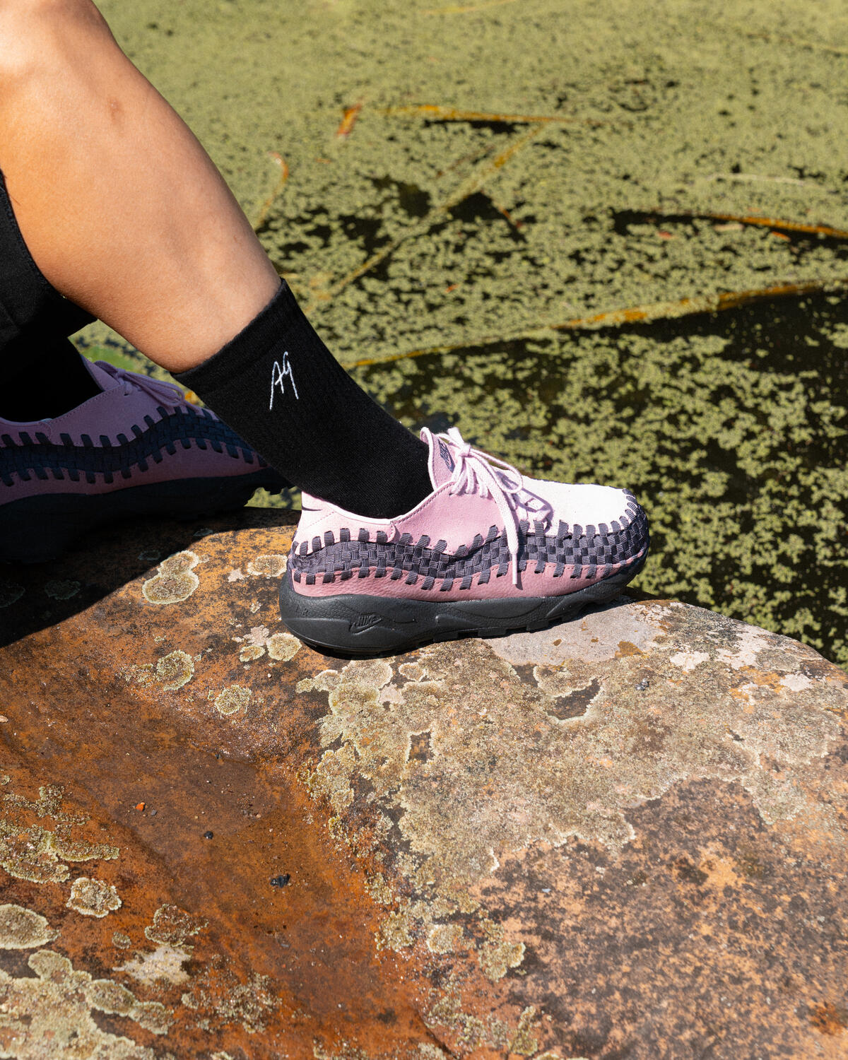 Nike Air Footscape Woven Sneakers Beyond Pink / Plum Dust (Women's) - Image 29