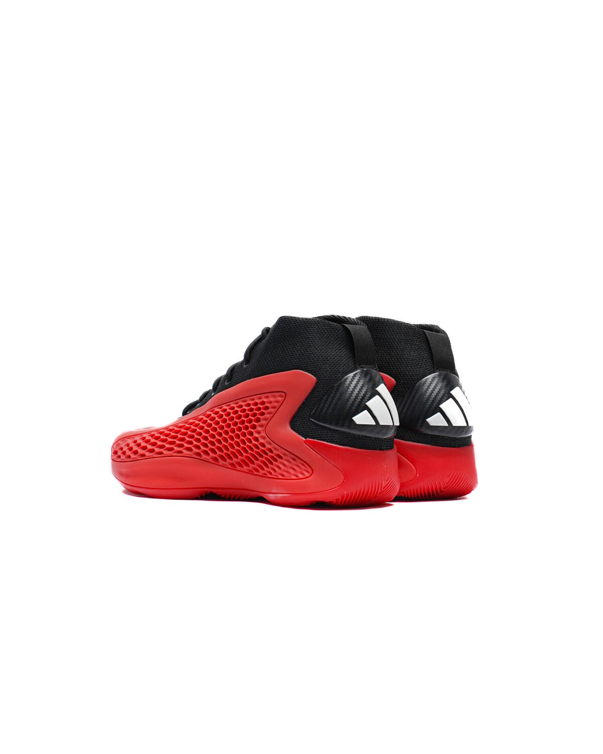 Adidas Basketball Shoes Mens 8 Red Black Mesh Mid Top Athletic Sneakers IG6669 ADIDAS Anthony Edwards 1 Pure Ruby Mid Basketball Shoe  main image 4