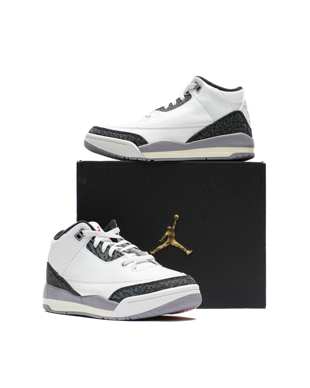 Air Jordan 3 Retro 'Cement Grey' (Pre-School) (PS) - Image 31