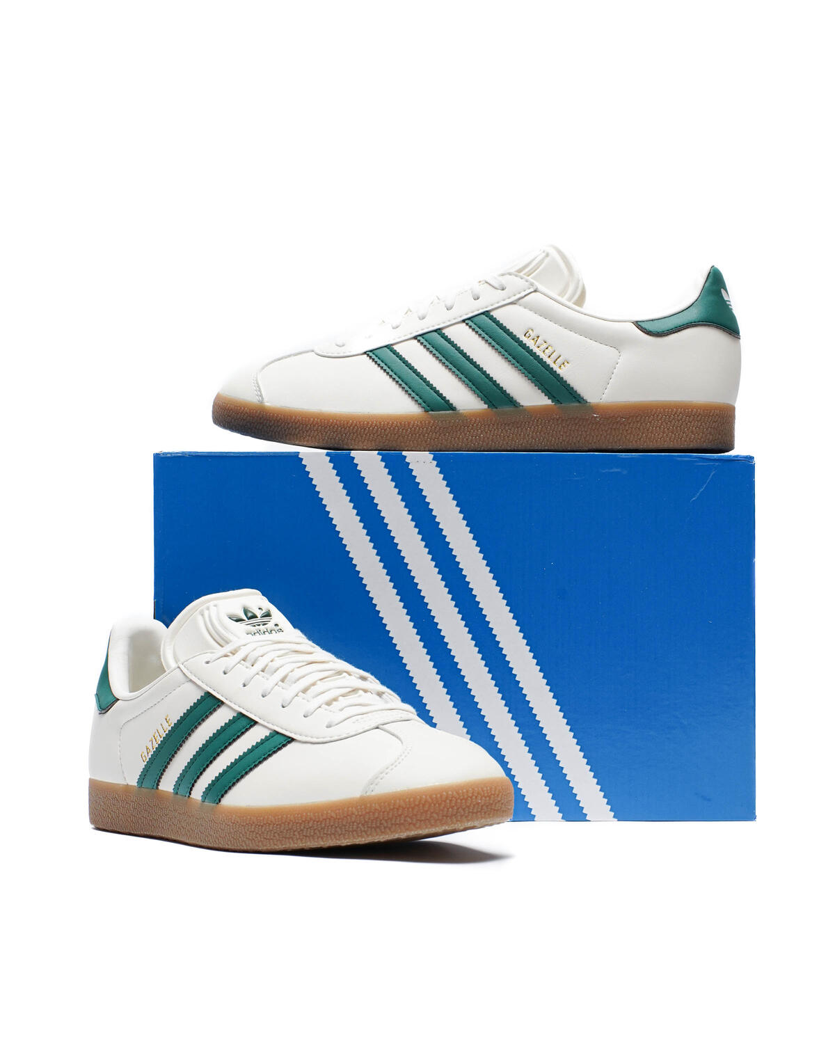 Adidas Gazelle Cloud White / Collegiate Green / Gum 4 - Image 15
