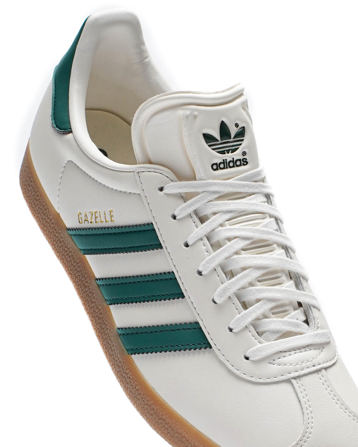 adidas gazelle silver green womens Country II White Green Leather Green / 5 / M