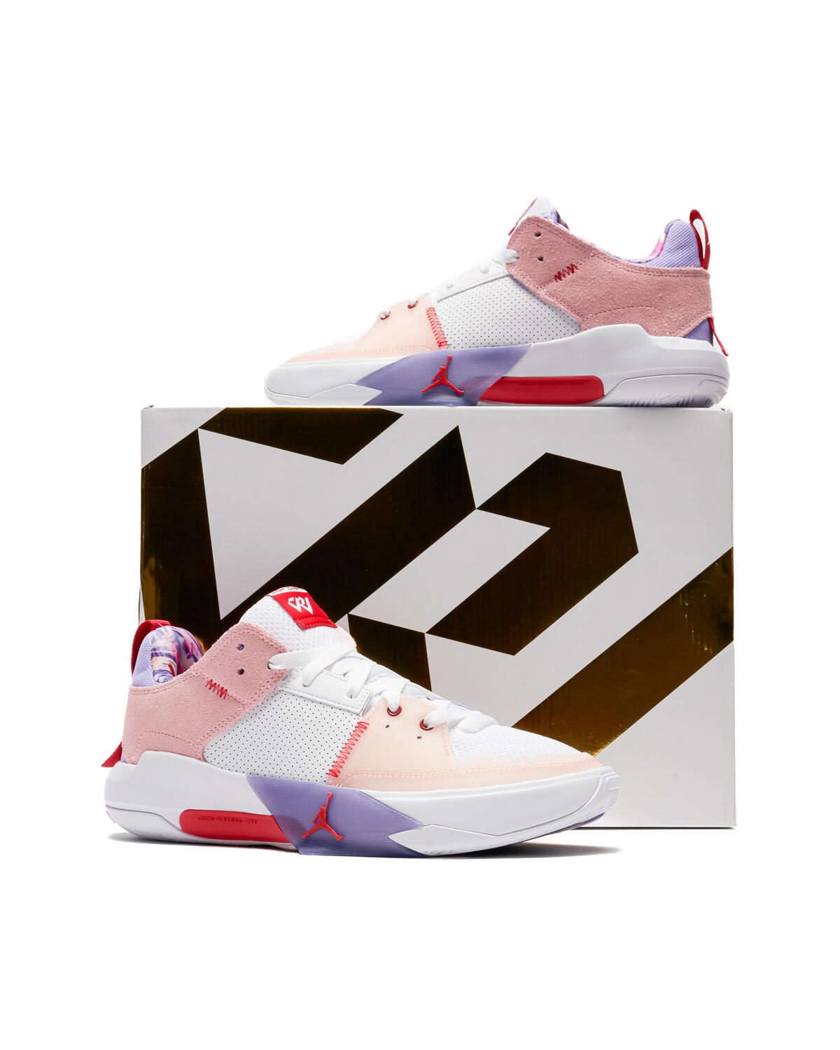 Russell Westbrook Jordan One Take 5 Basketball Shoes 'White/Red/Arctic Punch' - Image 11