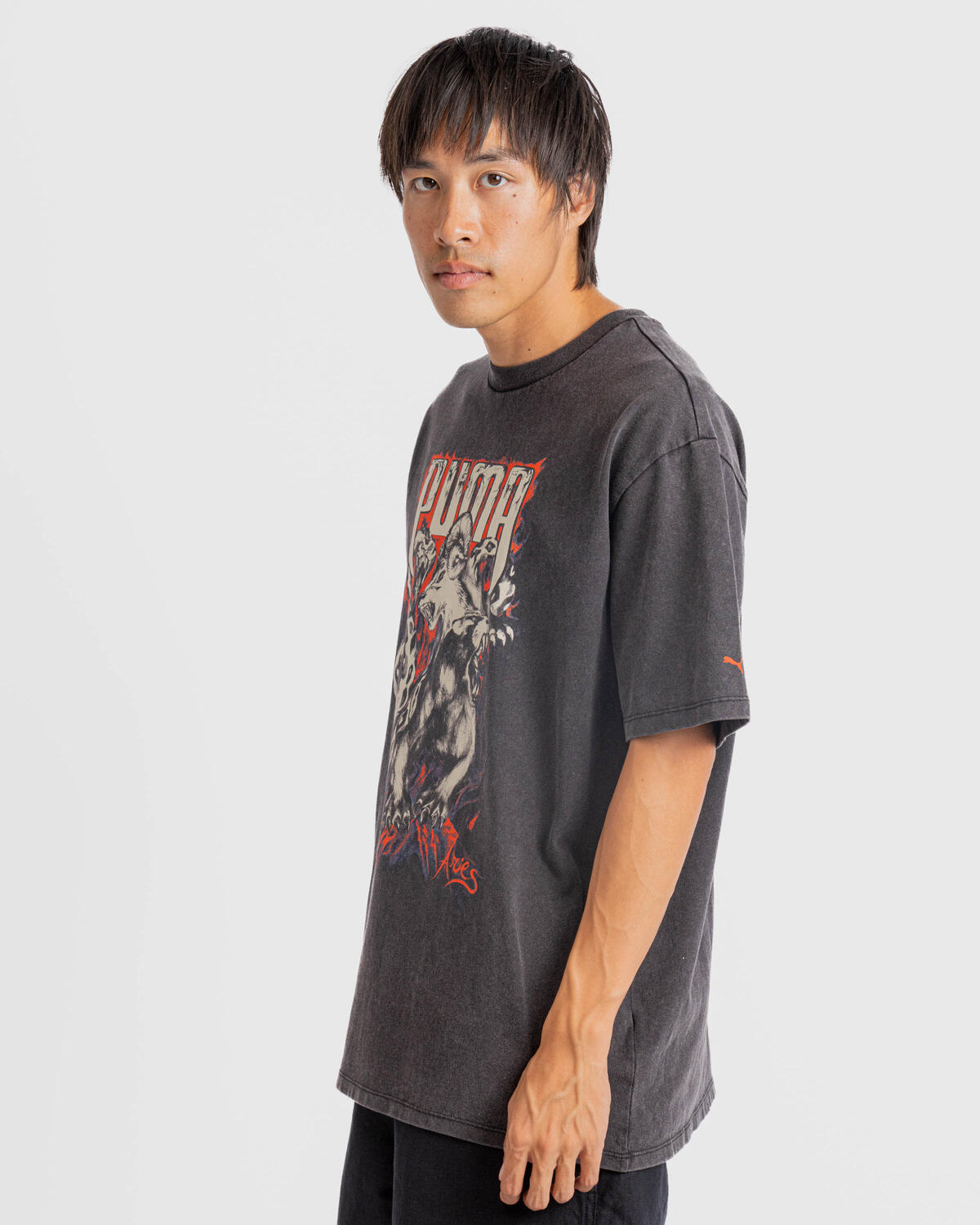 PUMA Aries Chimera Acid Wash Tee 'PUMA Black' - Image 10