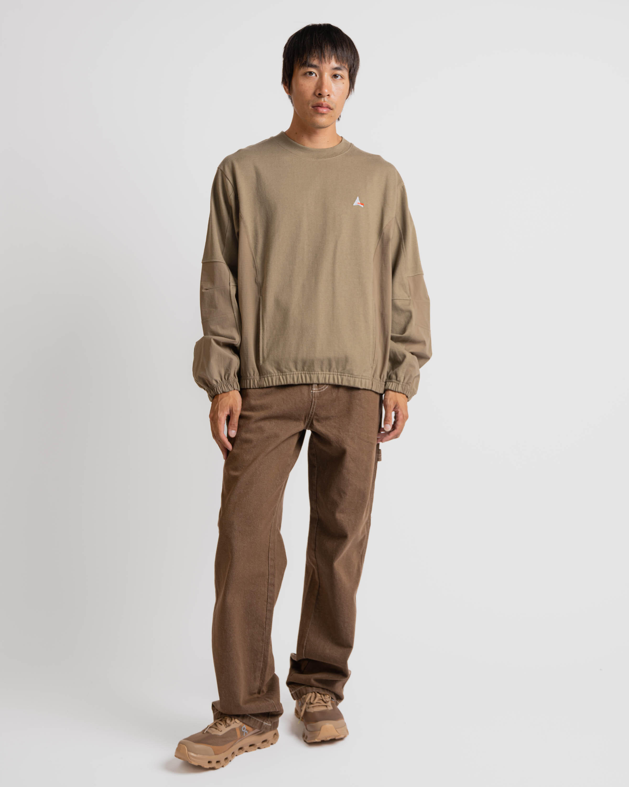 ROA Paneled Crewneck | RBMW089JY02-GRN0004 | AFEW STORE