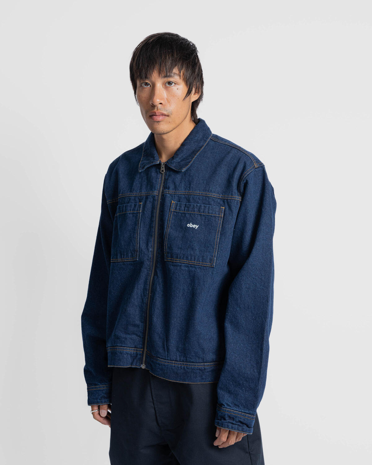 Obey Hardwork zip up jacket - Image 4