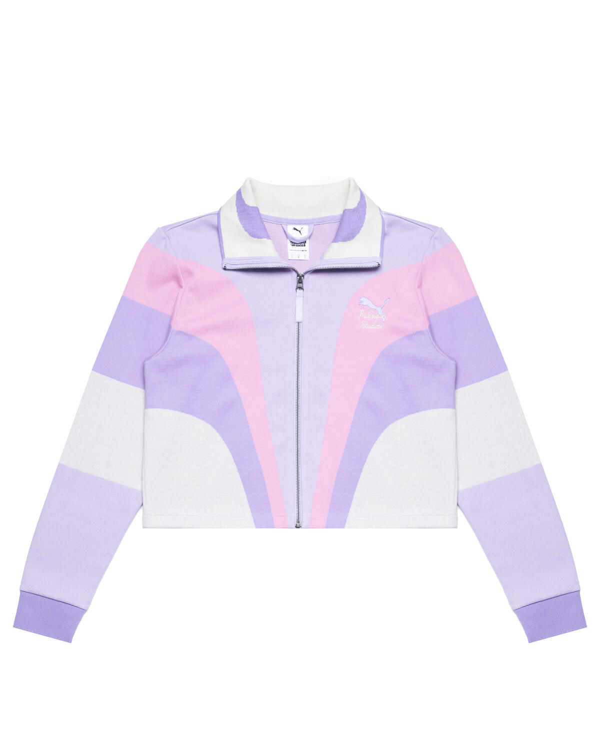 Puma x KidSuper Zip Up Womens Jacket - Purple/Pink - Image 2